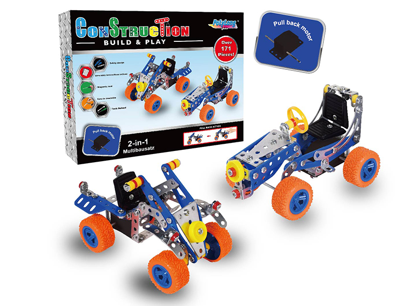 DIY Assembly Metal Pull Back Toys