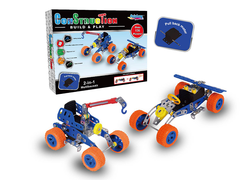 DIY Assembly Metal Pull Back Toys