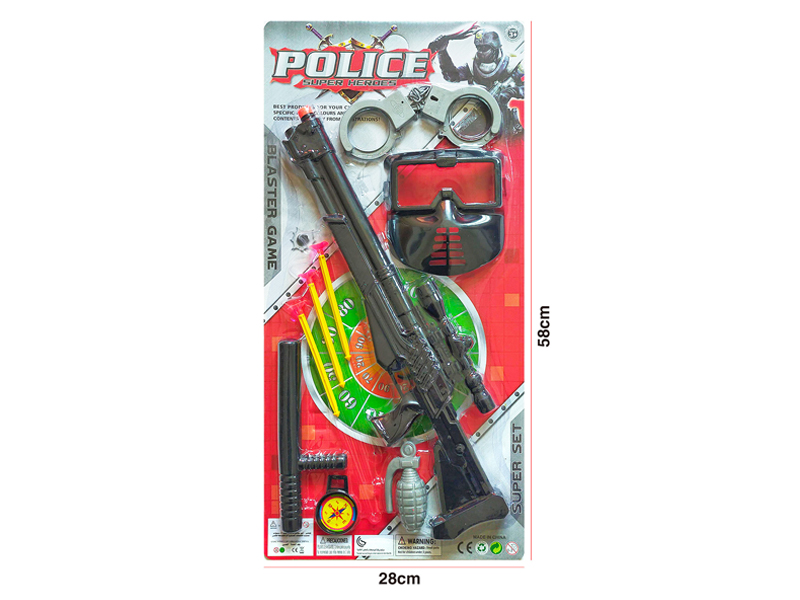 Soft Bullet Gun Police Toy
