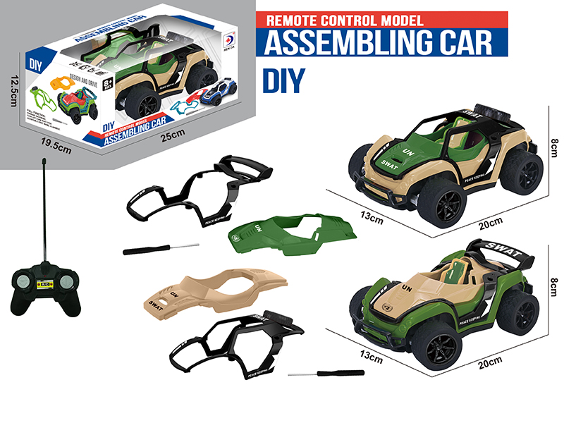1:16 4 Channel Remote Control Model DIY Assembling Car