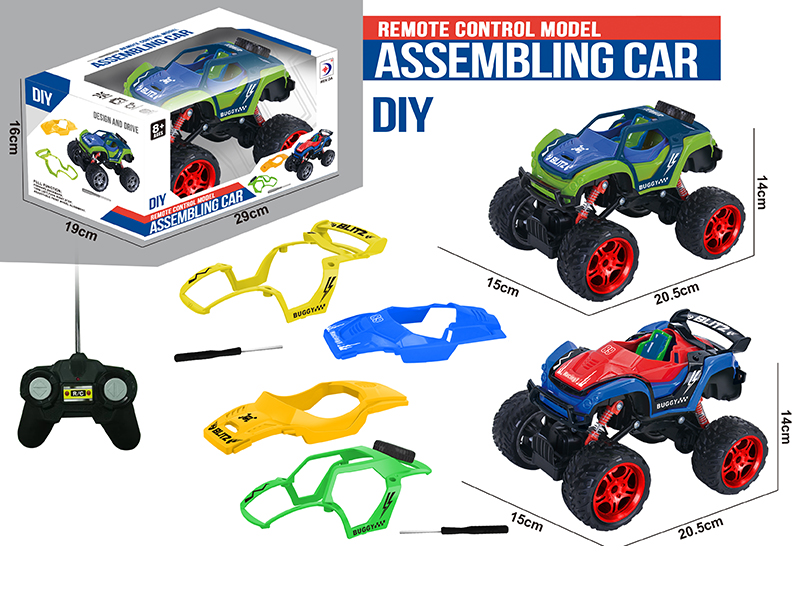1:16 4 Channel Remote Control Model DIY Assembling Car