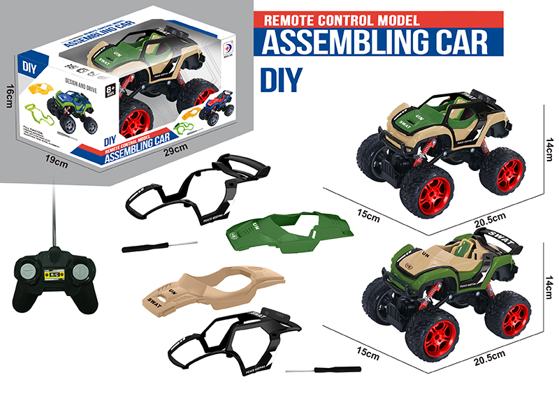 1:16 4 Channel Remote Control Model DIY Assembling Car