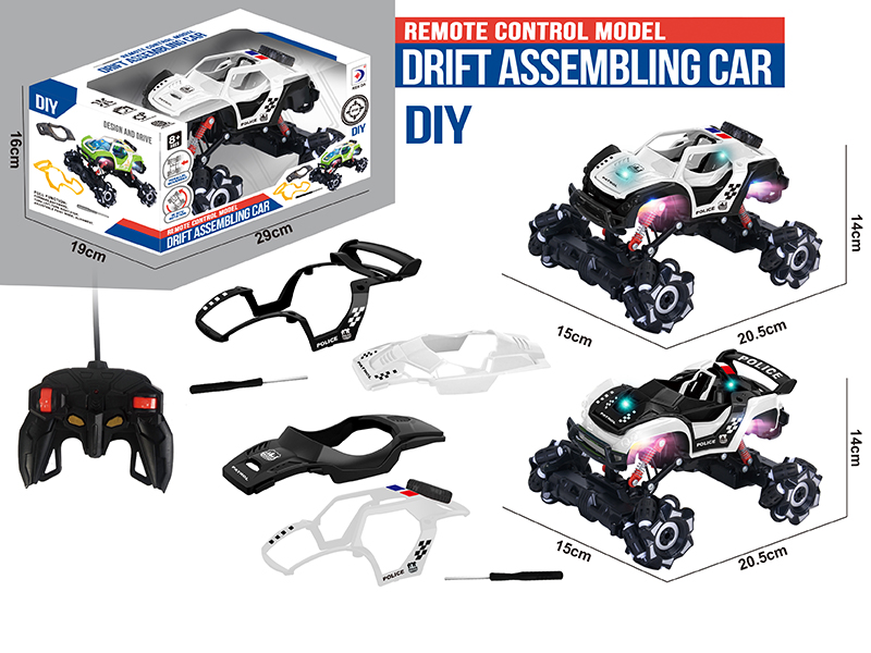 1:16 6-Channel Remote Control Model Drift Assembling Car With 4 Flash Lights