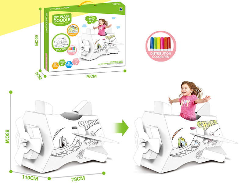 DIY Coloring 3D Puzzle - Creative Baby Plane