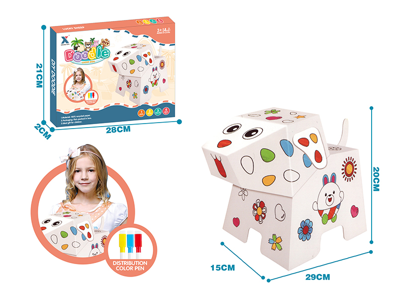 DIY Coloring 3D Puzzle - Dog