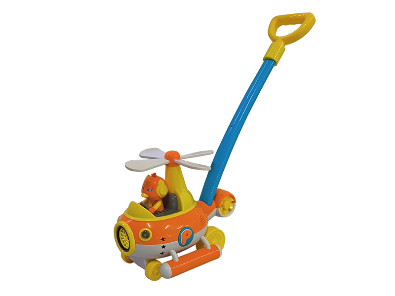 Push And Pull Airplane Bubble Machine With 130ml Bubble Water(With Light)