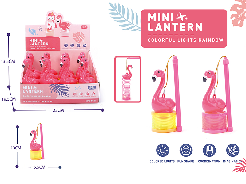 Flamingo Lantern Rainbow Springs 12pcs