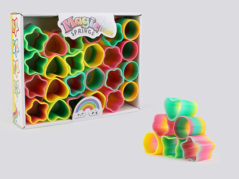 24pcs Multi-Shape Rainbow Springs