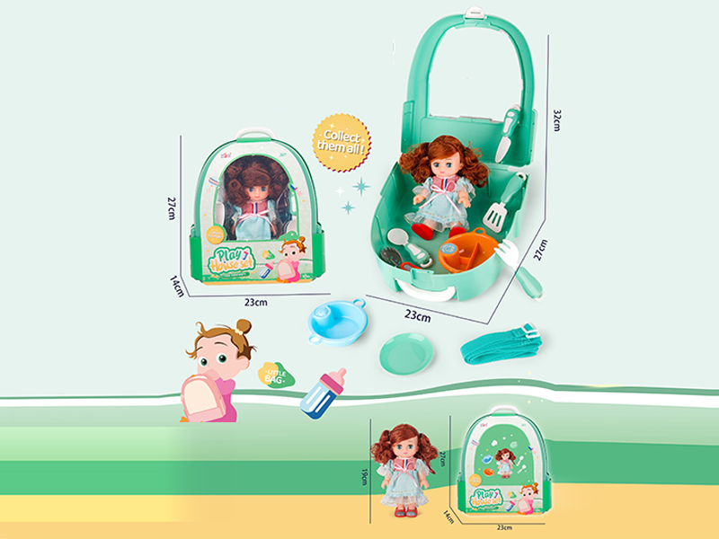 Tableware Toy Doll Backpack