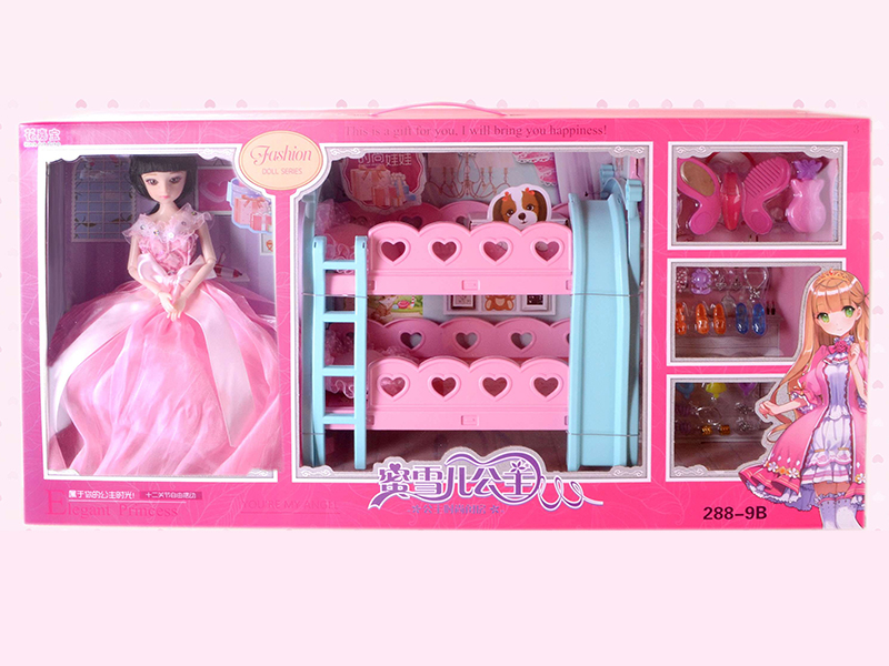 Fashion Doll Double Decker Bed Set