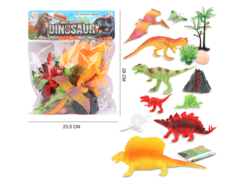 14PCS Dinosaur World