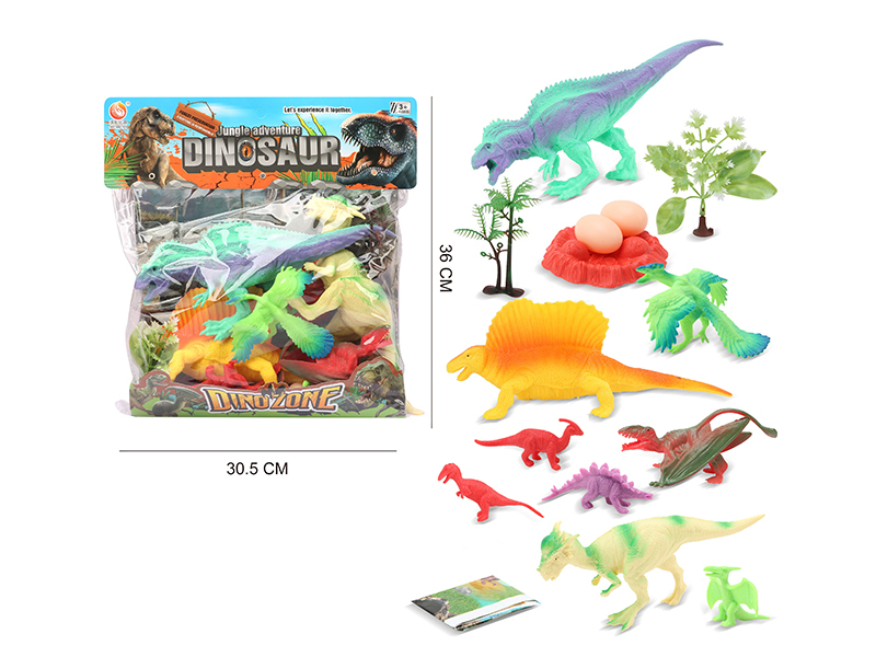 15PCS Dinosaur World