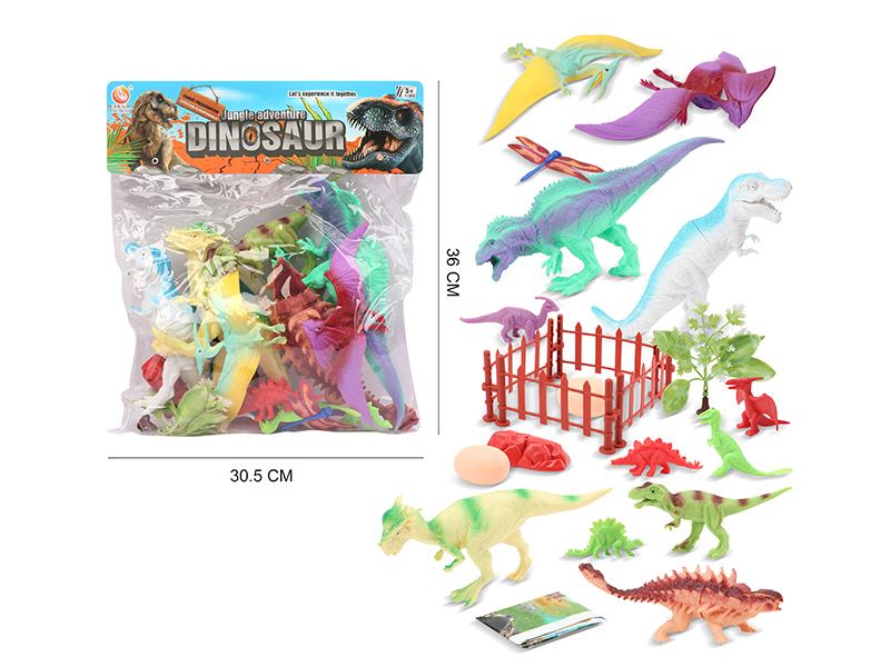 22PCS Dinosaur World