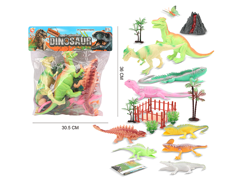 23PCS Dinosaur World