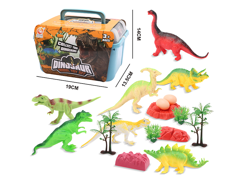16PCS Dinosaur World