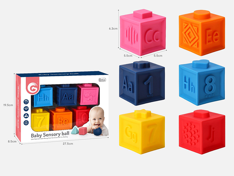 Baby Sensory Blocks 6pcs