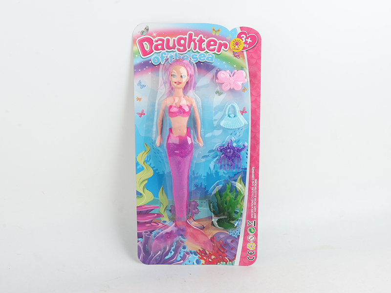 30cm Mermaid With Light + 4pcs Accessories