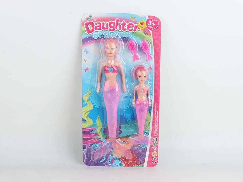 30cm Mermaid With Light + 19.5cm Mermaid With Light