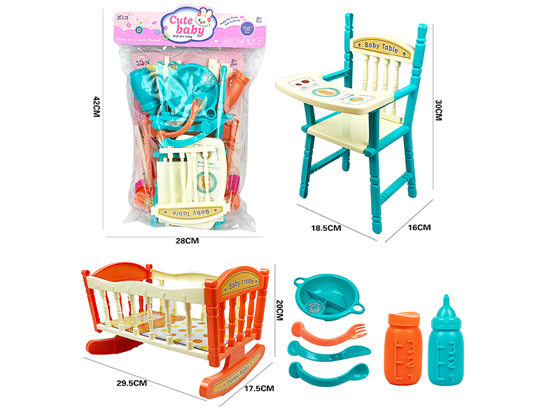 High Chair Baby Bed Set