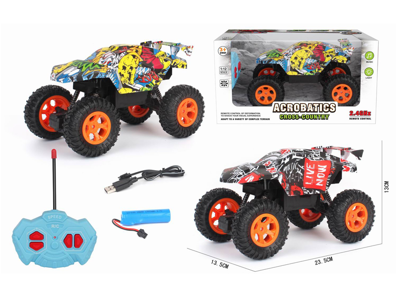 1:12 R/C 4Ch Graffiti Racing Climbing Car