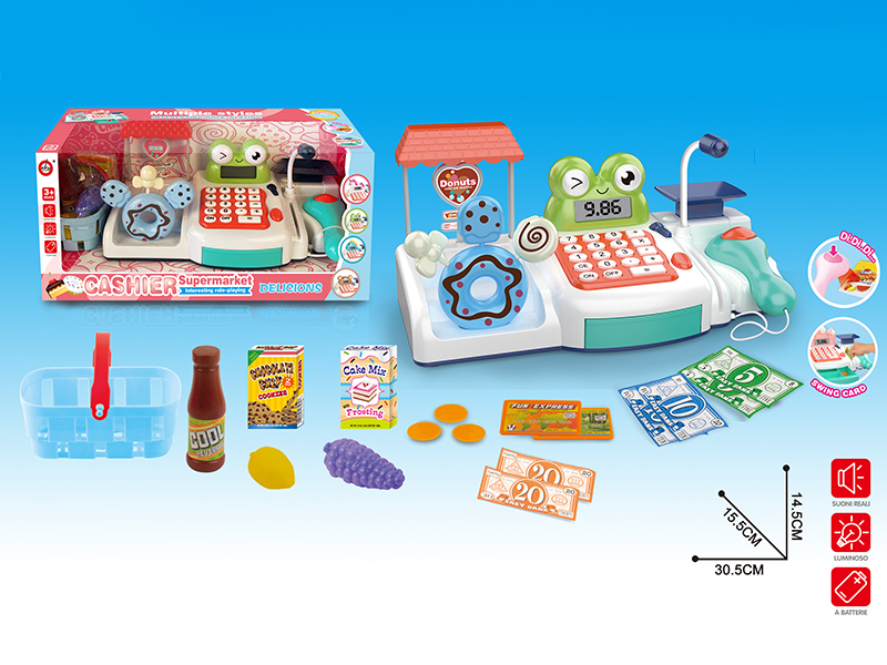 Frog Doughnuts Cash Register Toy Set
