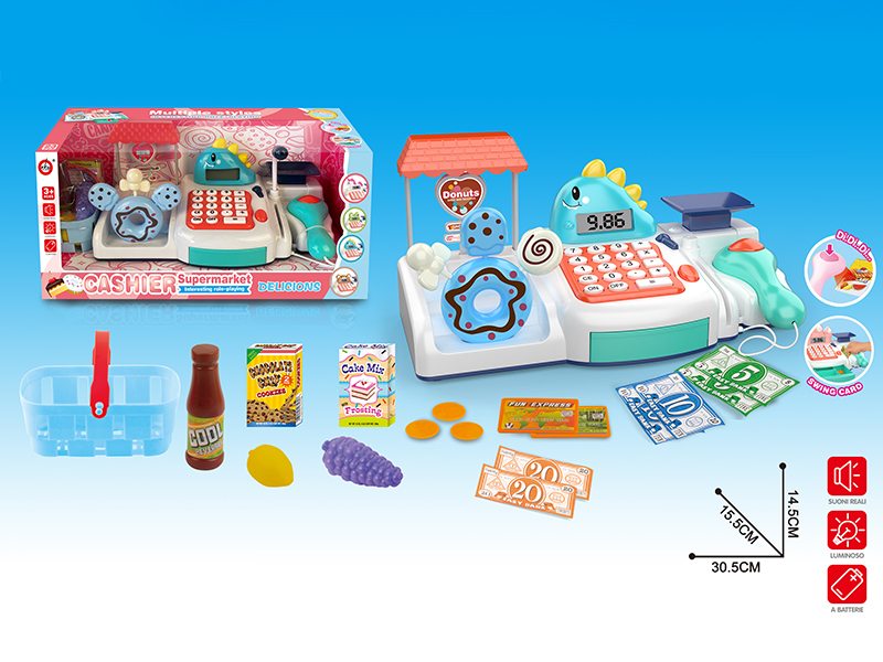 Dinosaur Doughnuts Cash Register Toy Set