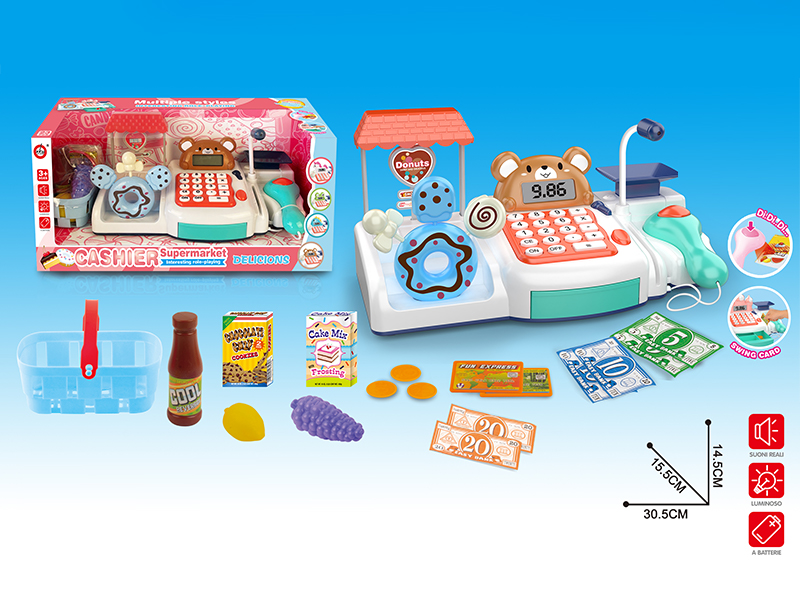 Hamster Doughnuts Cash Register Toy Set