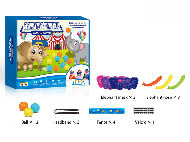Elephants Play The Ball - Board Game