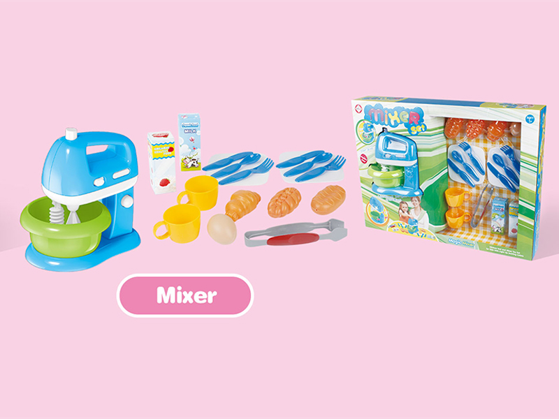 18Pcs Mixer+Tableware Bread And Milk