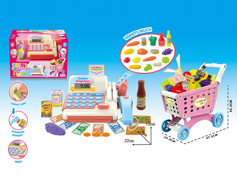 Handcart Cash Register Toy Set