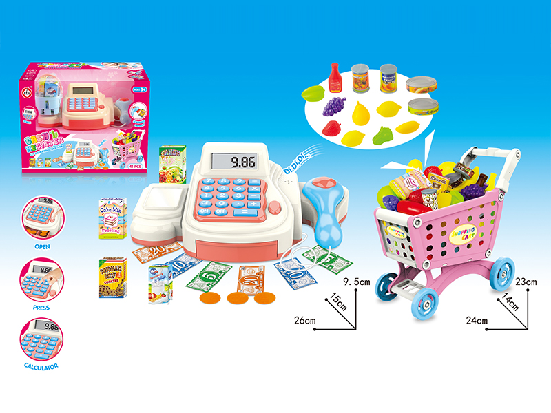 Handcart Cash Register Toy Set