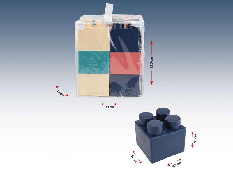 12pcs Nordic Color Large Building Blocks