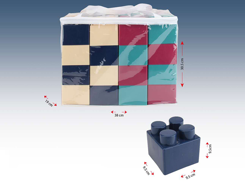 32pcs Nordic Color Large Building Blocks