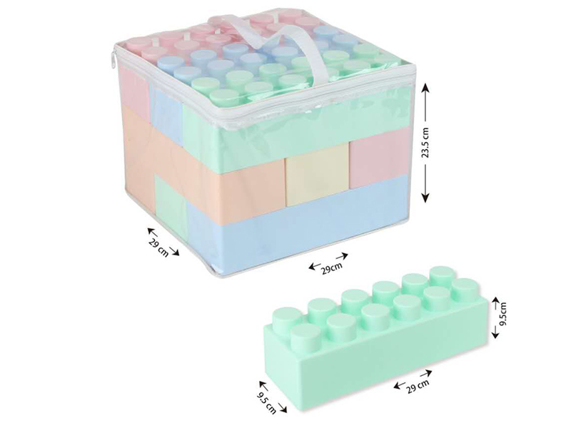 9pcs Macaroon Color Large Building Blocks