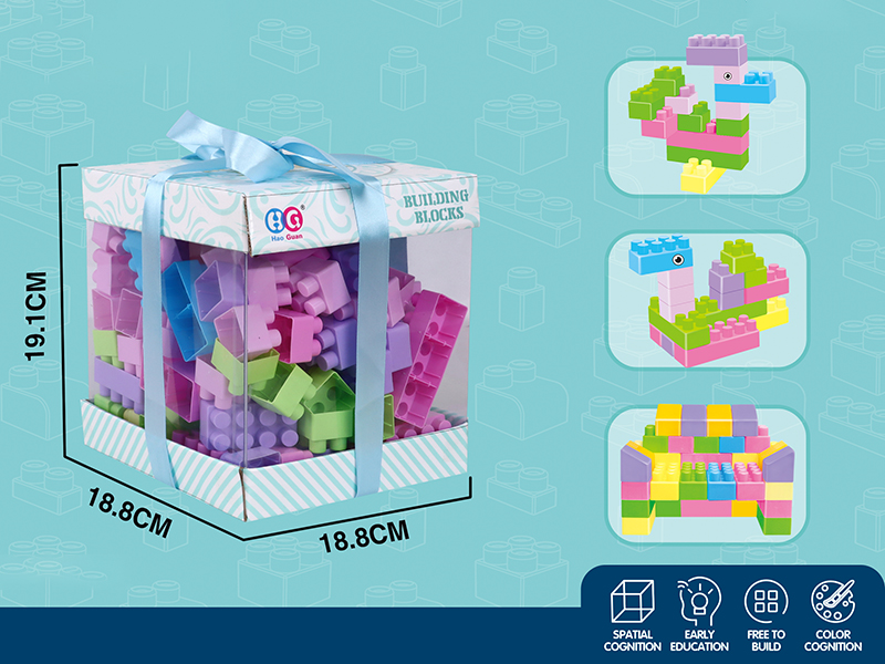 120pcs Pink Building Blocks