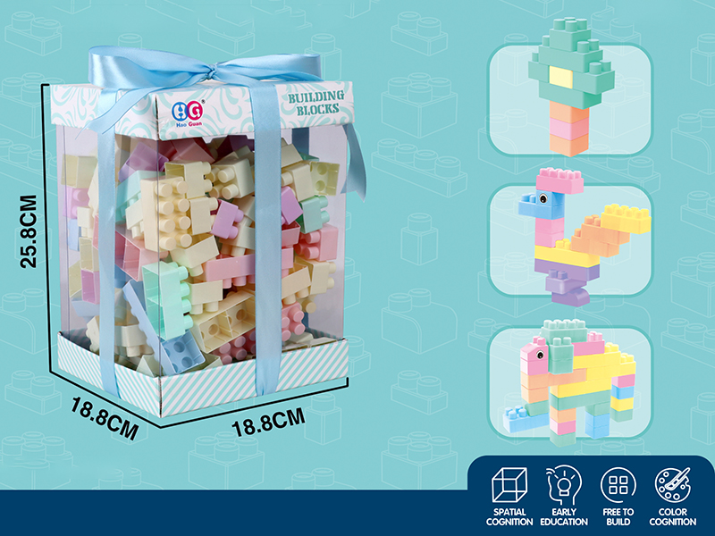180pcs Macaroon Color Building Blocks