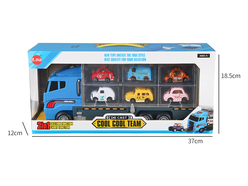Alloy Q Version Car Series Storage Container Truck