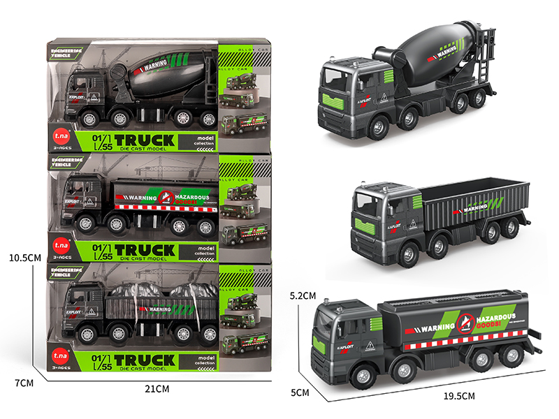 Alloy Friction Engineering Tanker/Concrete Mixer/Dumper - Black Gold Edition