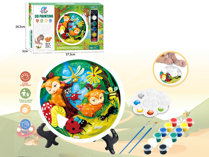 3D Insect Deer DIY Coloured Drawing