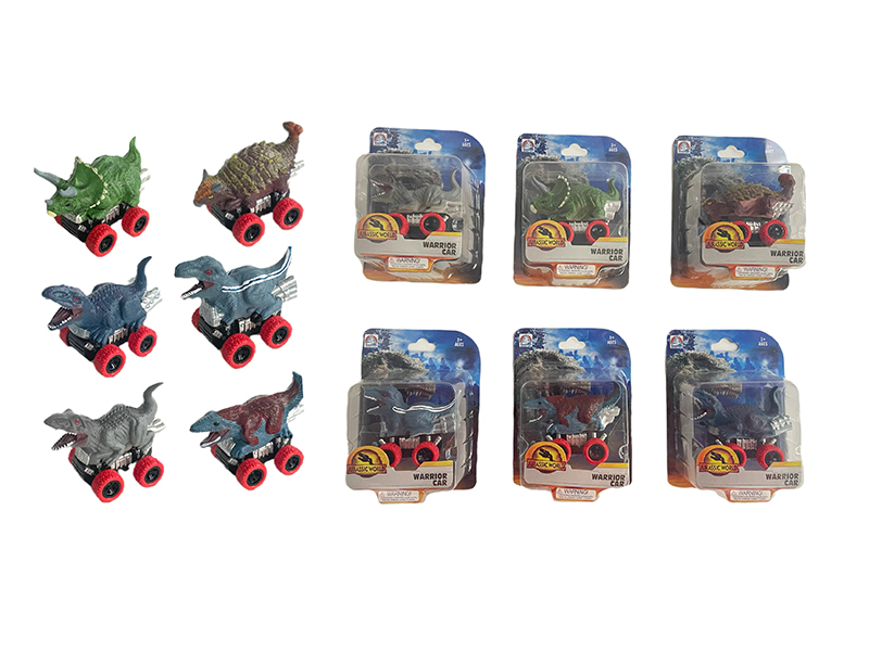 Pull Back Dinosaur Car