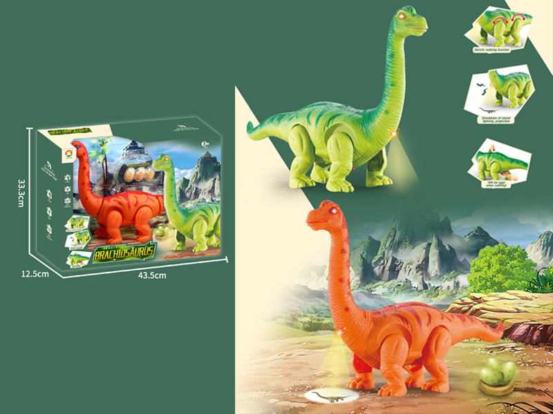 B/O Dinosaurs With Music, Colorful Lights, Projection, Laying Eggs