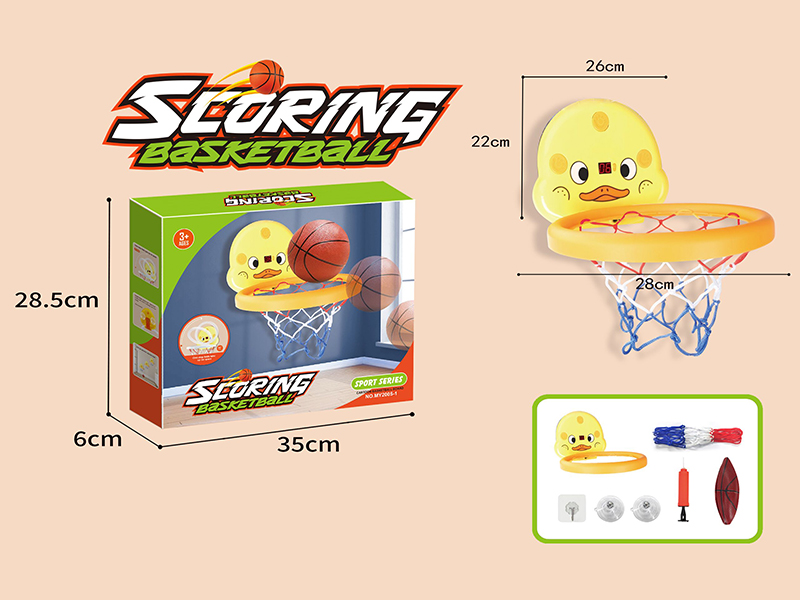Scoring Cartoon Duck Basketball Board