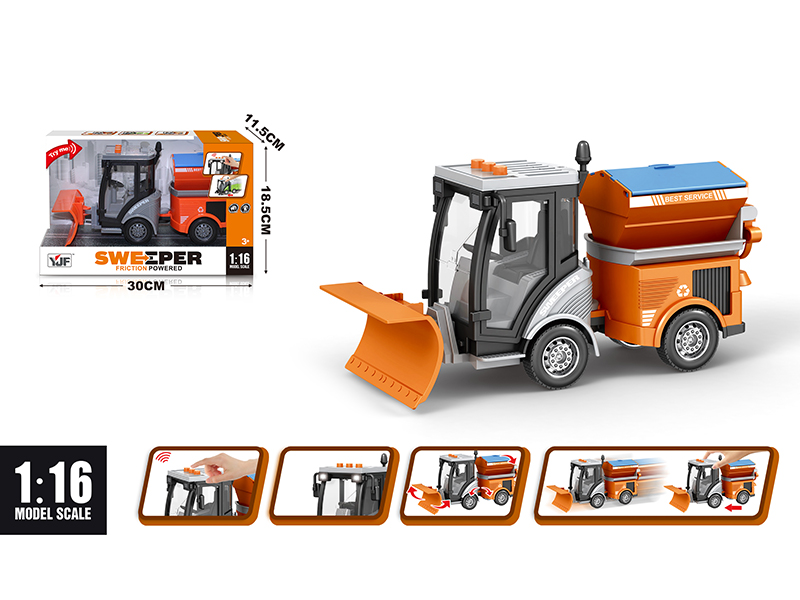 1:16 Friction Snow Clearer(Orange)