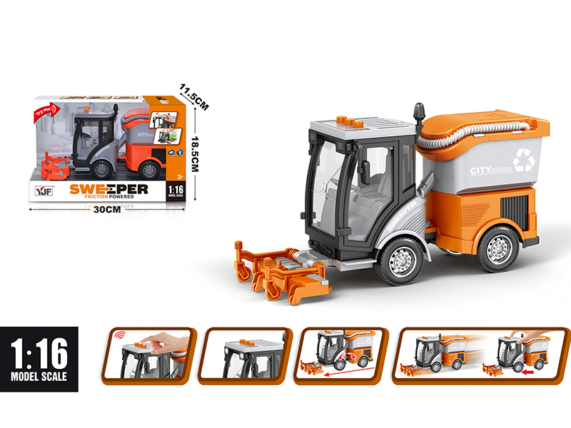 1:16 Friction Vacuum Sweeper(Orange)