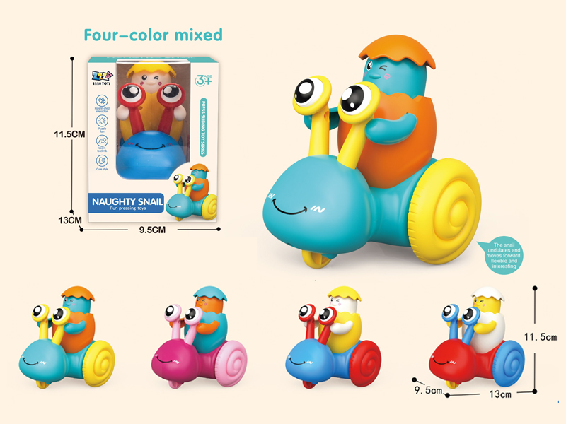 Pressed Cartoon Snail