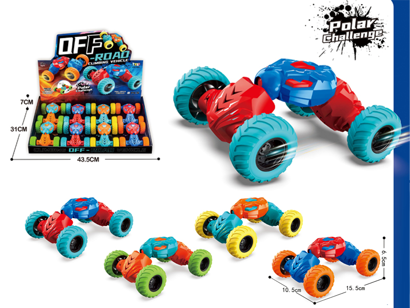 8PCS High Speed Pull Back Twist Stunt Car