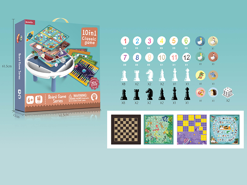 10 In 1 Board Game Table