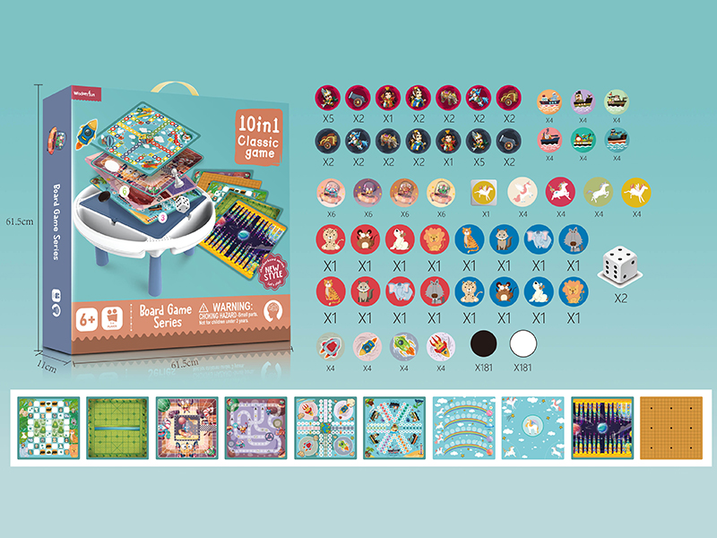 10 In 1 Board Game Table