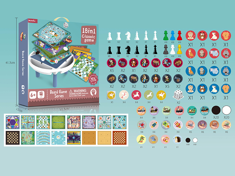 18 In 1 Board Game Table