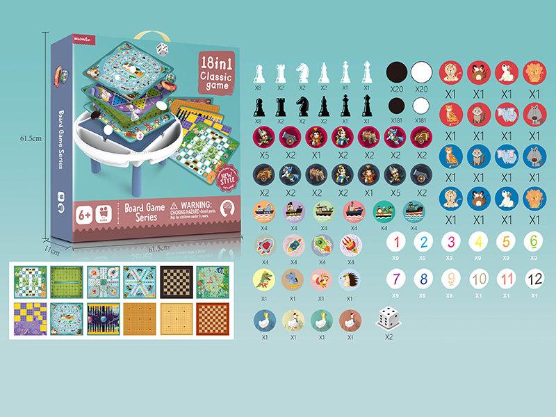 18 In 1 Board Game Table